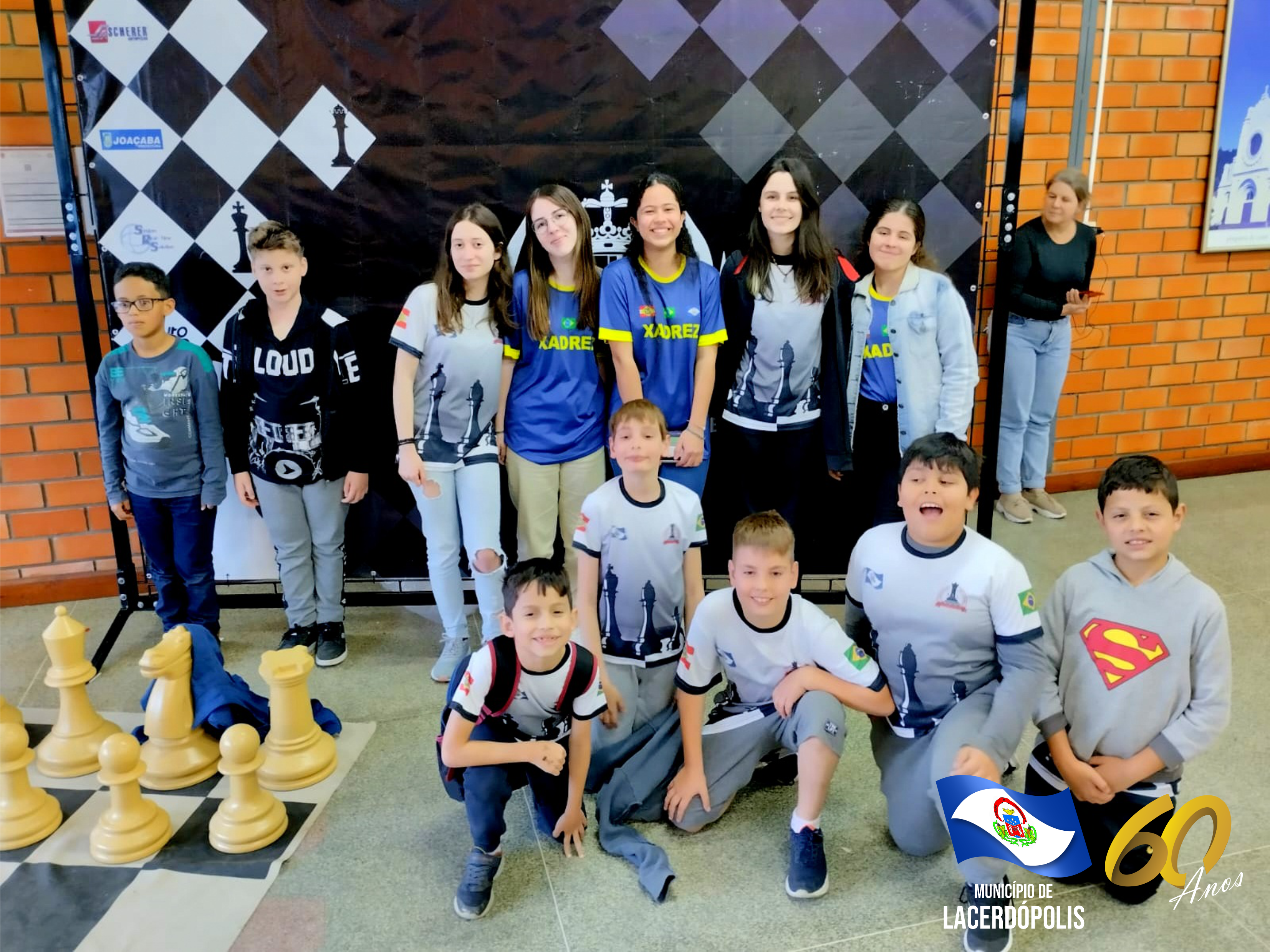 ENXADRISTAS DE LACERDÓPOLIS PRESENTES NO CAMPEONATO BRASILEIRO DE XADREZ -  MUNICÍPIO DE LACERDÓPOLIS